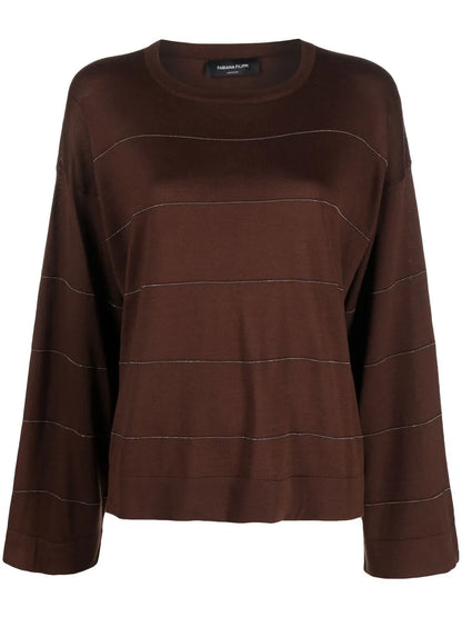 Bead-Embellished Sweater