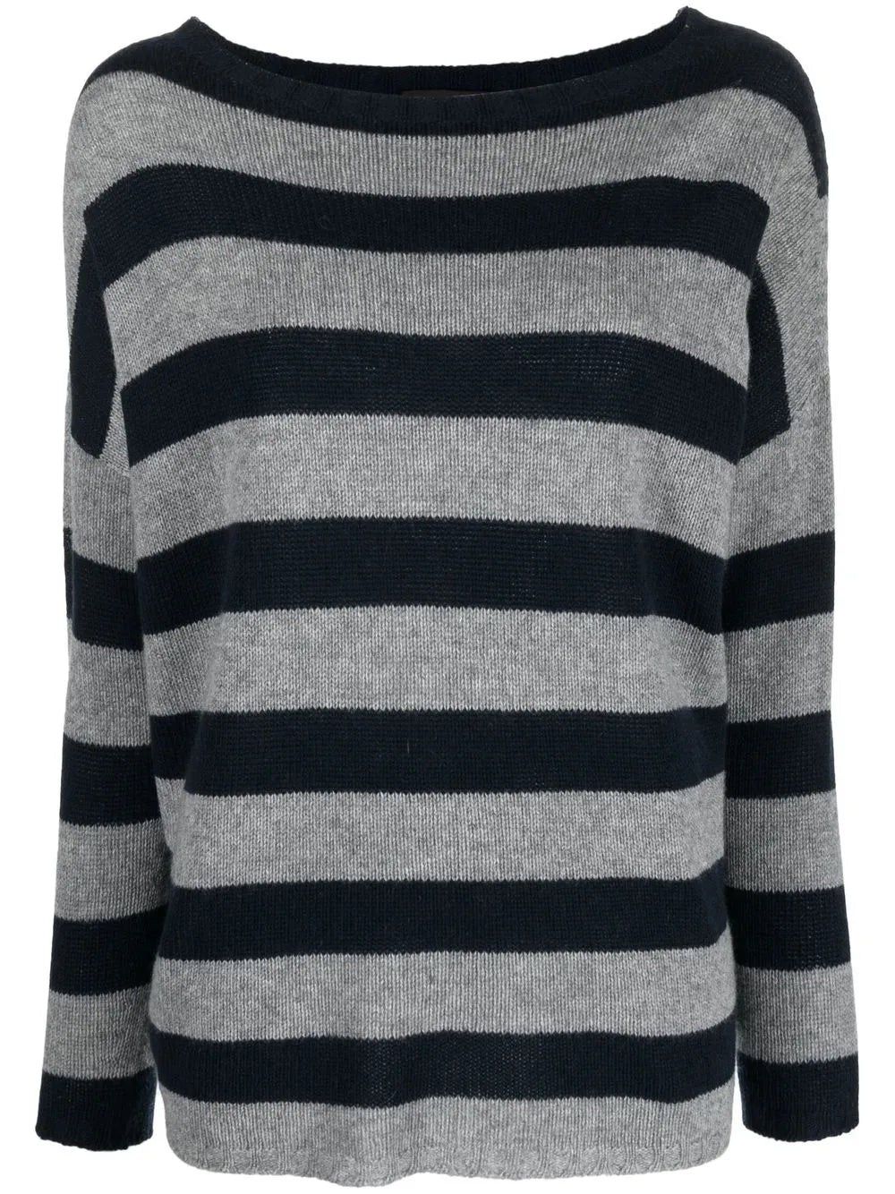 Stripe-Print Cashmere Jumper