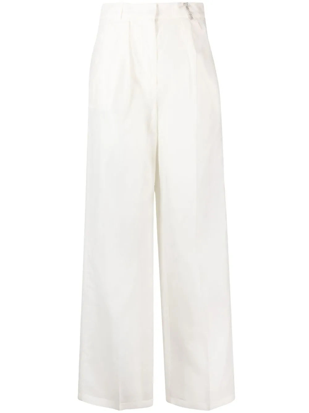 Transparent-Leg Loose-Fit Trousers