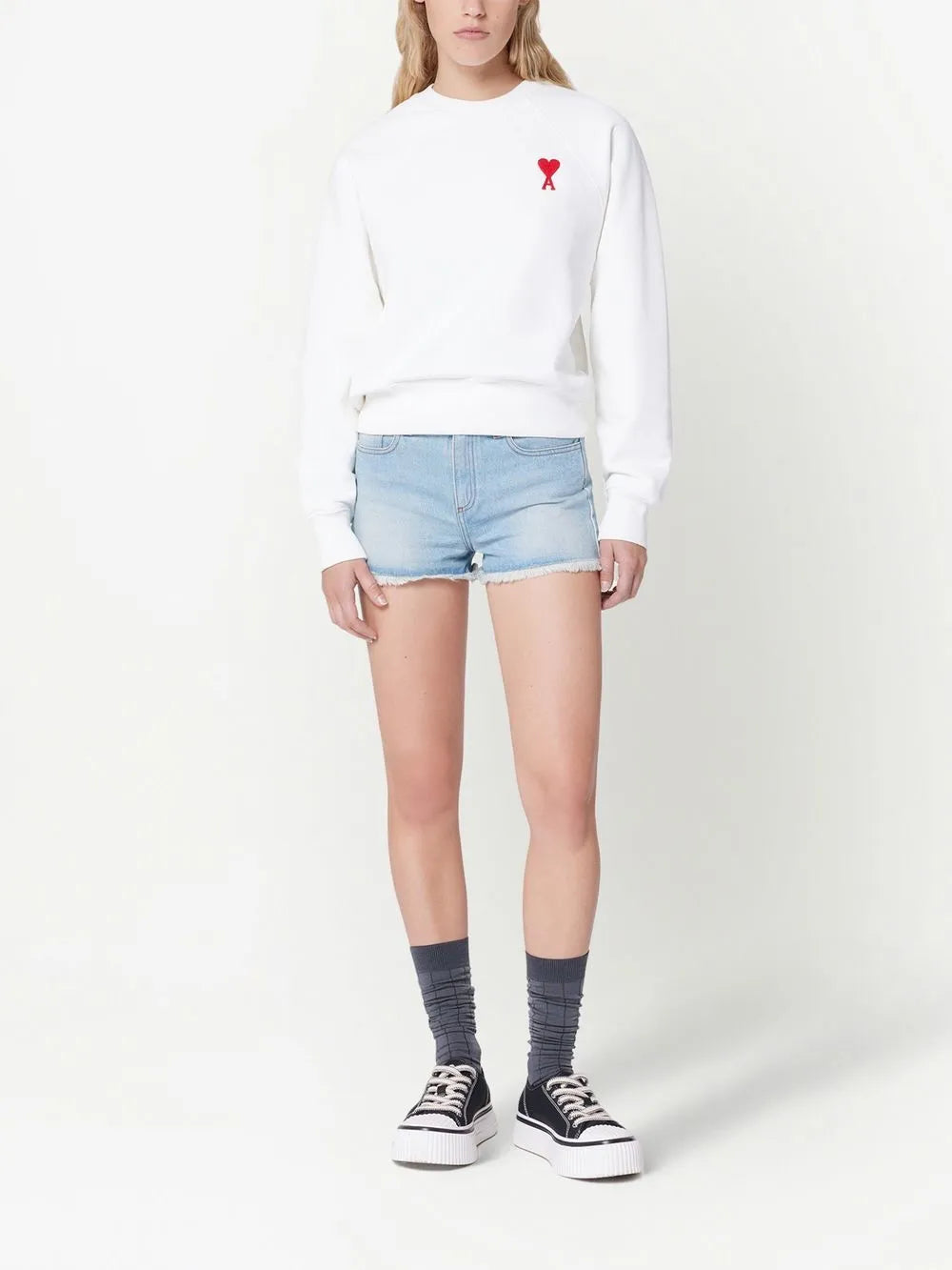 Raw-Cut Mini Shorts