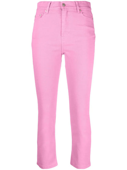 High-Waisted Cropped Jeans