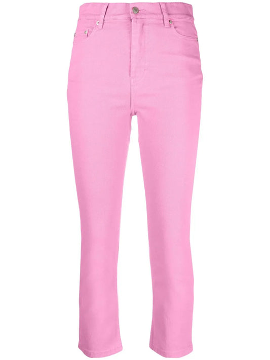 High-Waisted Cropped Jeans