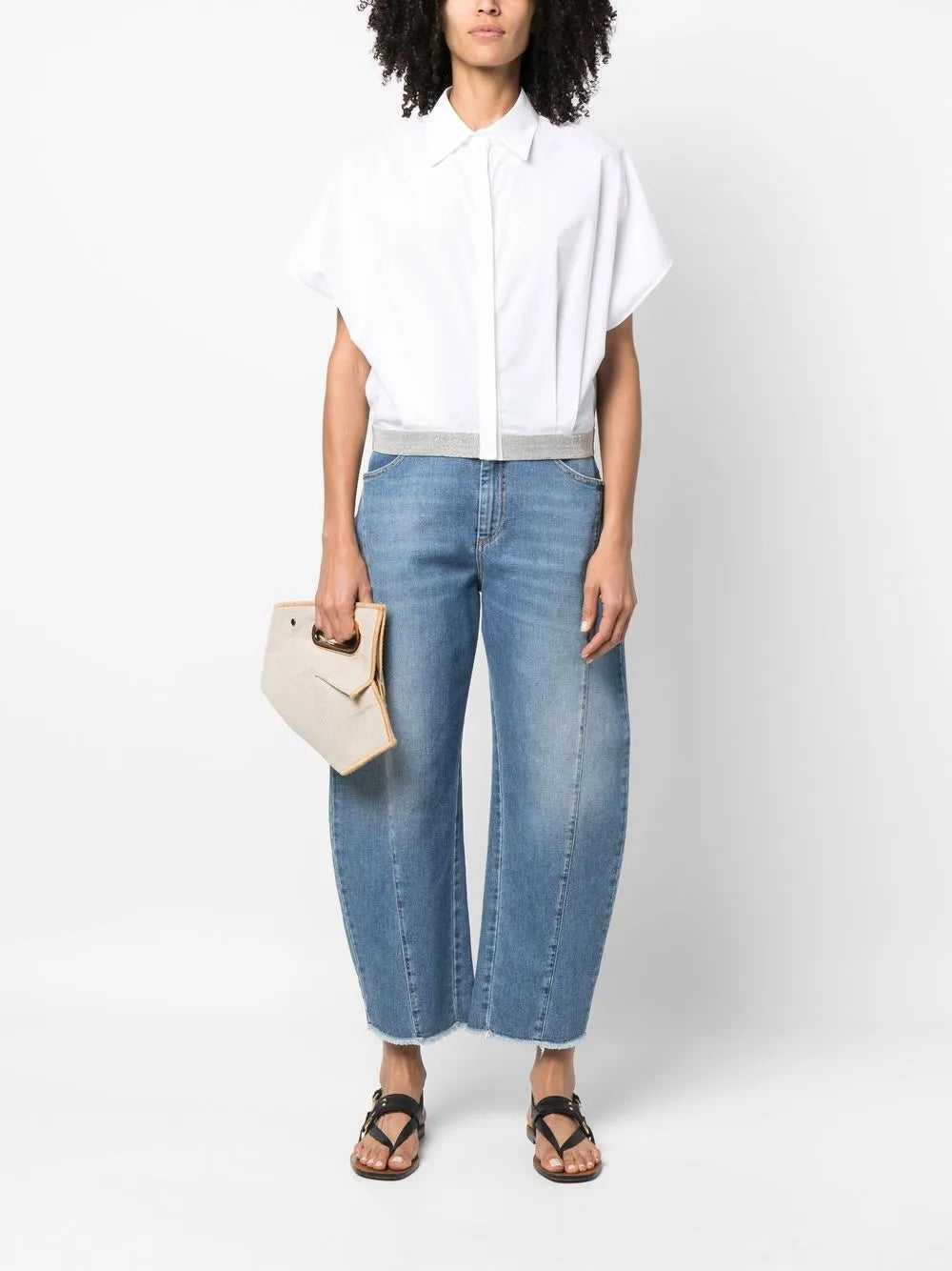 Short-Sleeved Poplin Shirt