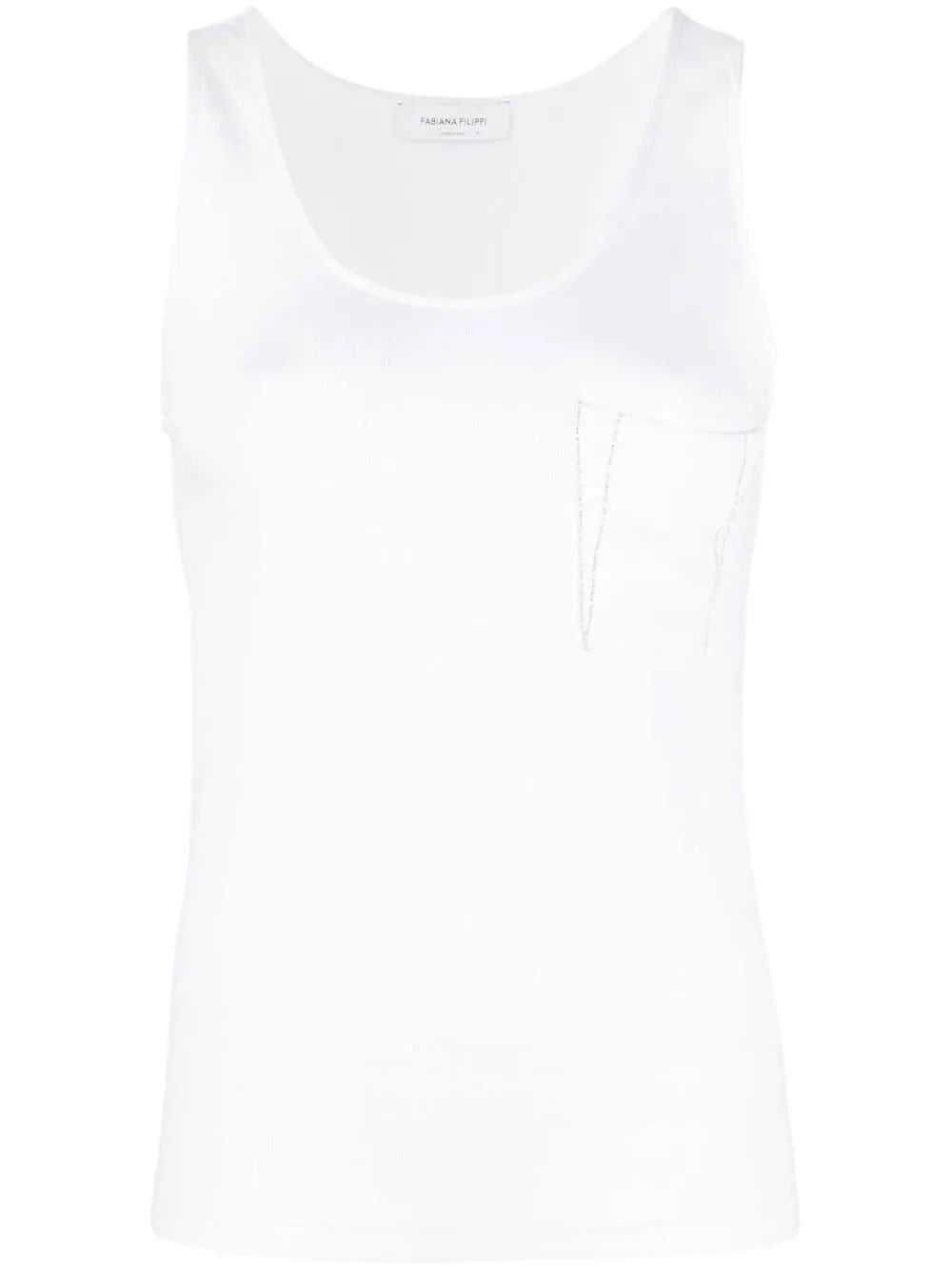 Bead-Embellished Tank Top
