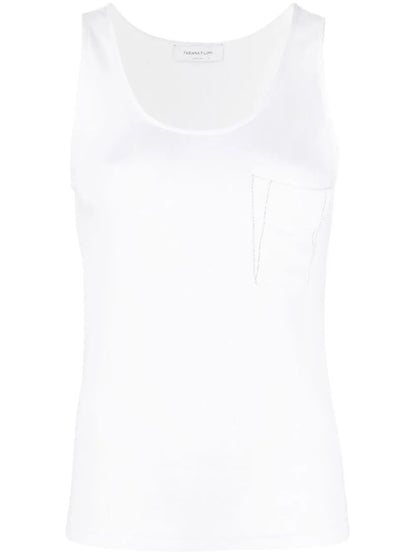 Bead-Embellished Tank Top