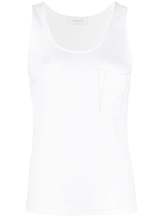 Bead-Embellished Tank Top