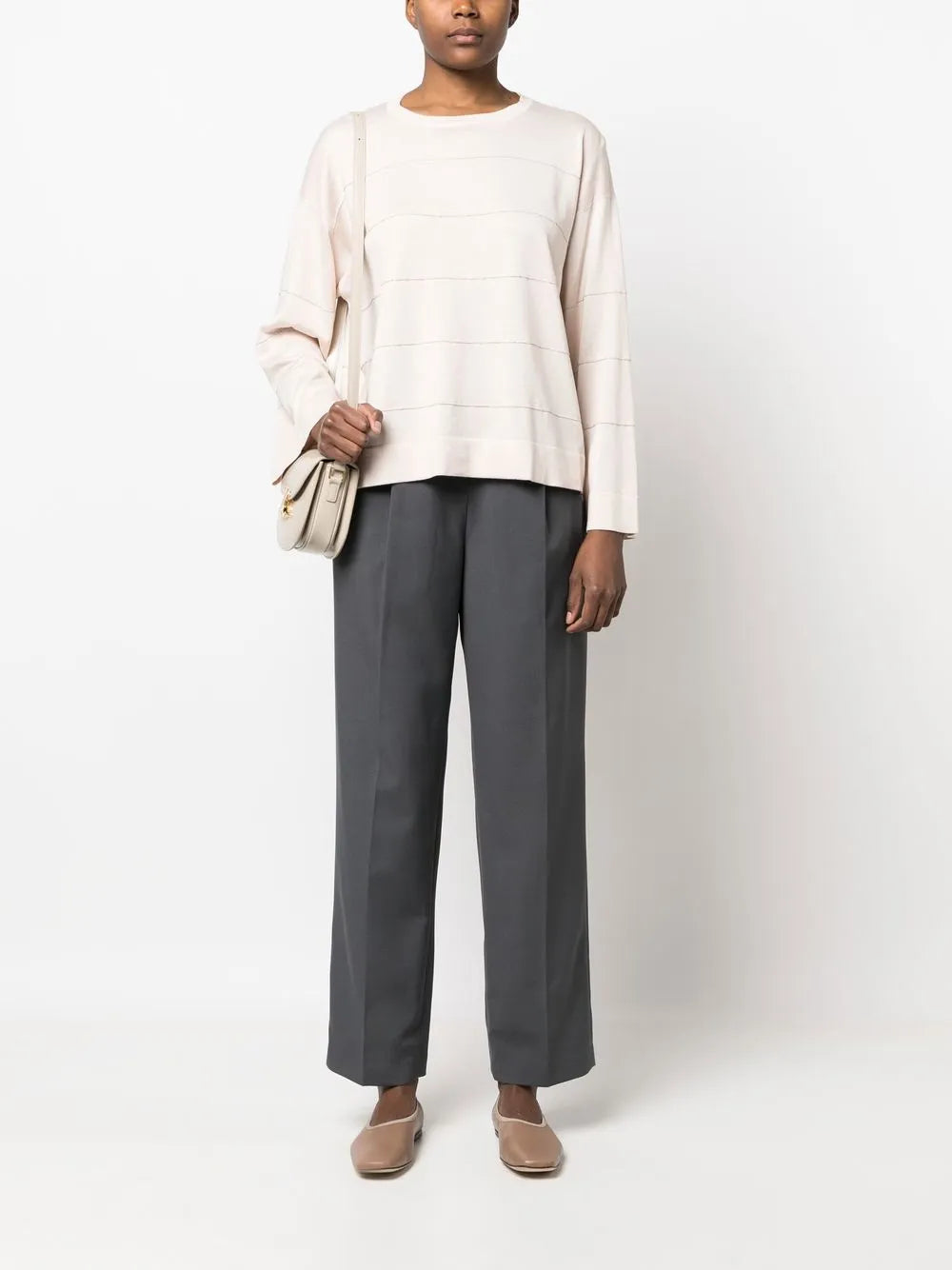 Bead-Embellished Sweater