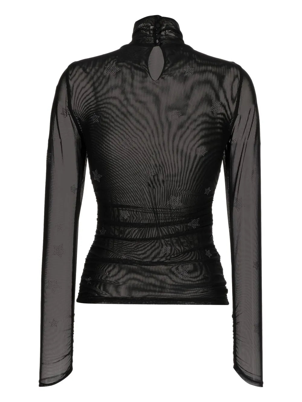 Crystal-Embellished Tulle T-Shirt