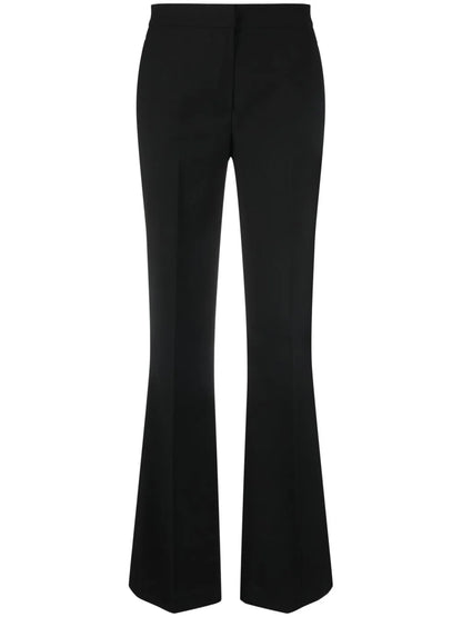 High-Waisted Flared Trousers