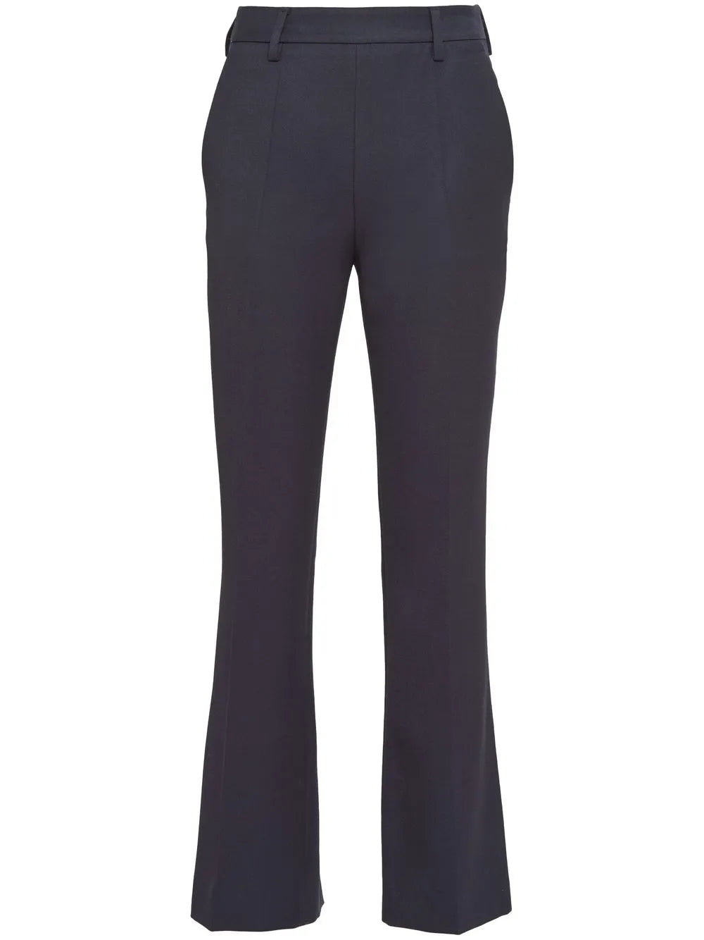 Gabardine Wool Flared Trousers