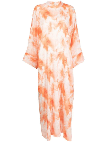 Gardenia Printed Kaftan-Style Dress