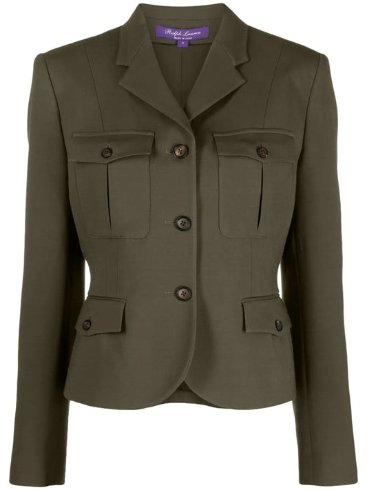 Kamille Wool-Silk Fitted Jacket