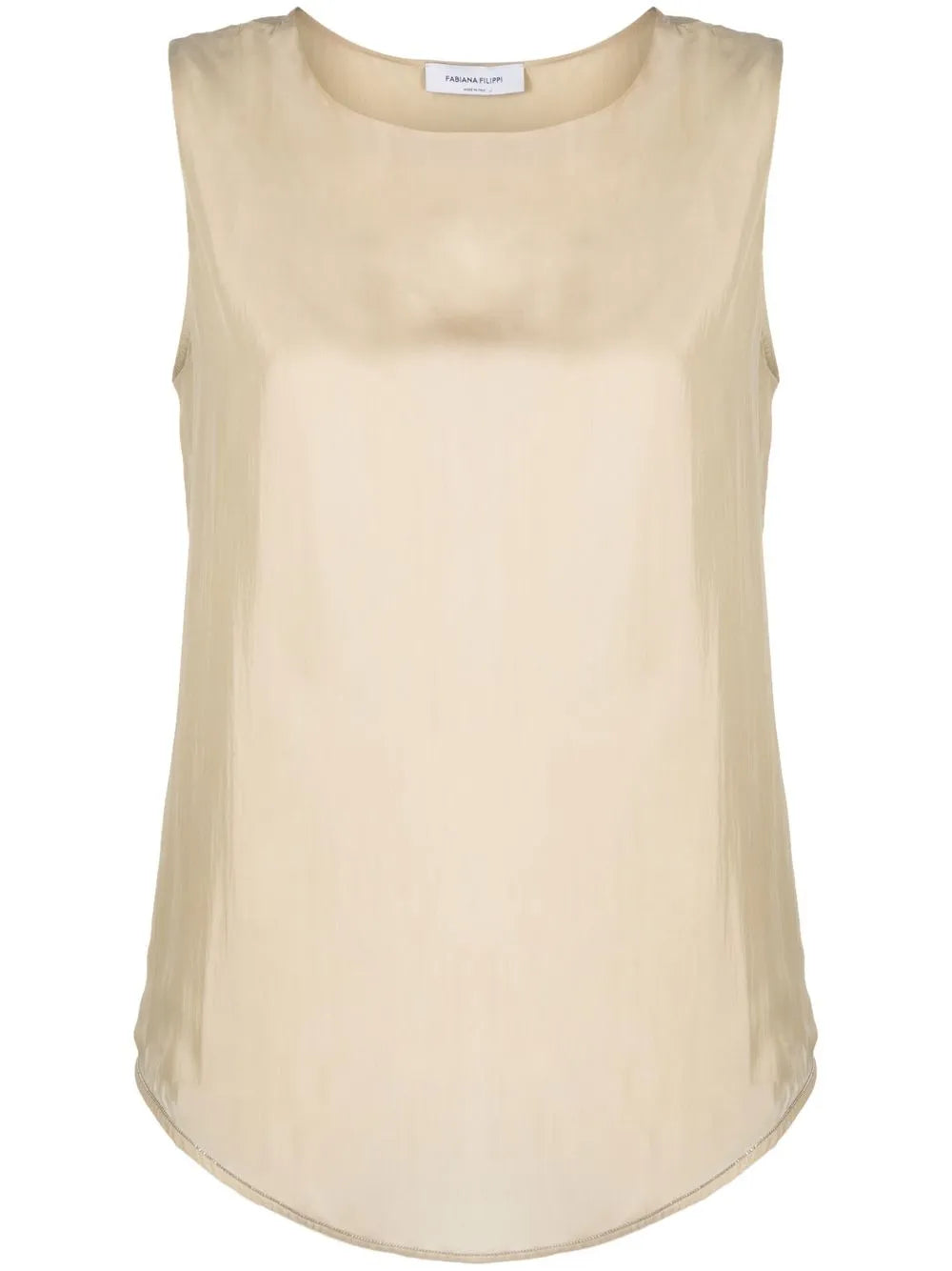 Round-Neck Sleeveless Top