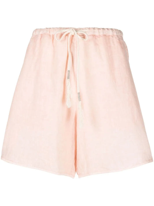 Drawstring Linen Shorts