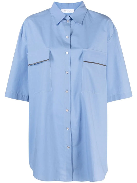 Flap-Pocket Detail Shirt