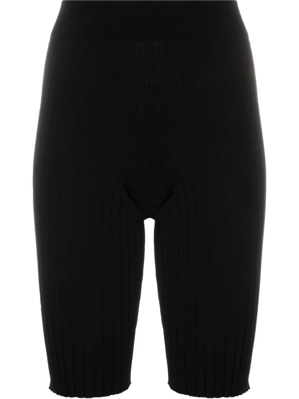 High-Waisted Knee-Length Shorts