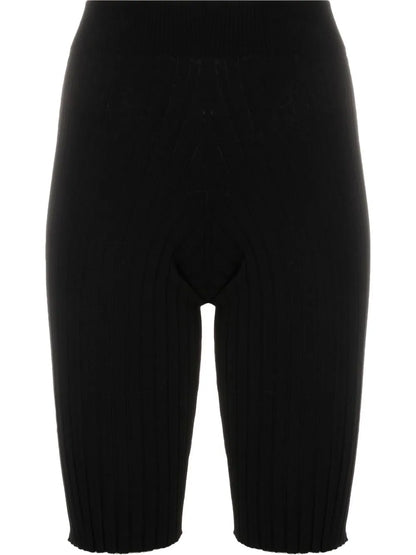 High-Waisted Knee-Length Shorts