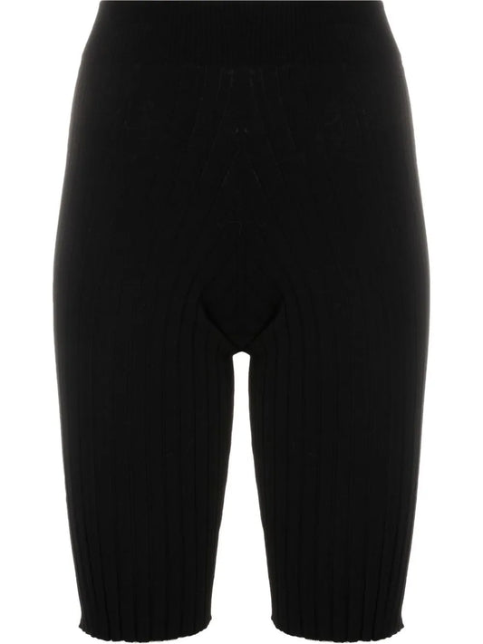 High-Waisted Knee-Length Shorts