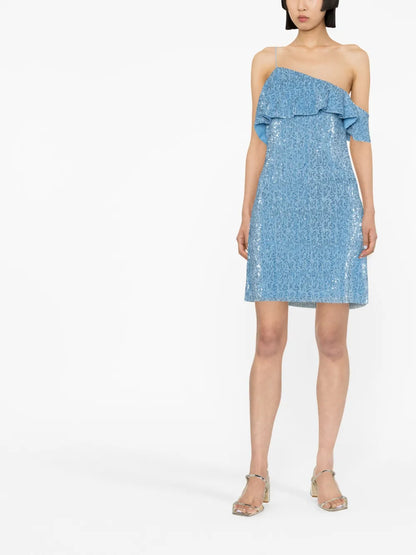 Kenza Sequin-Embellished Minidress