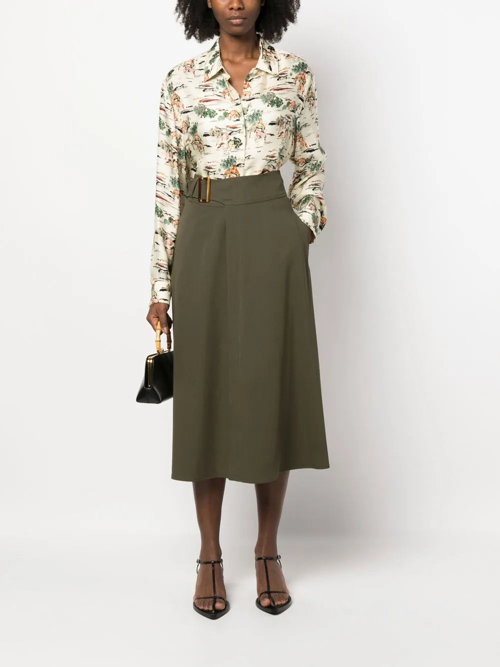Annsley A-Line Midi Skirt