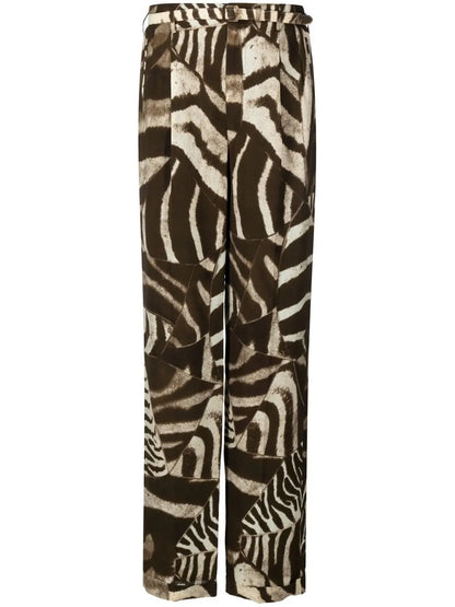 Stamford Zebra-Print Trousers