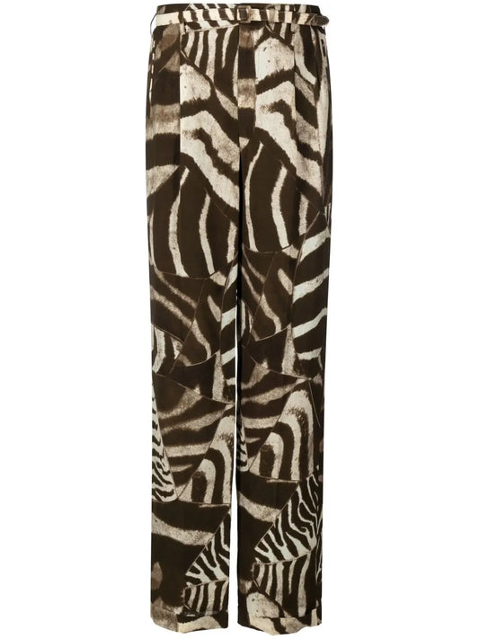 Stamford Zebra-Print Trousers