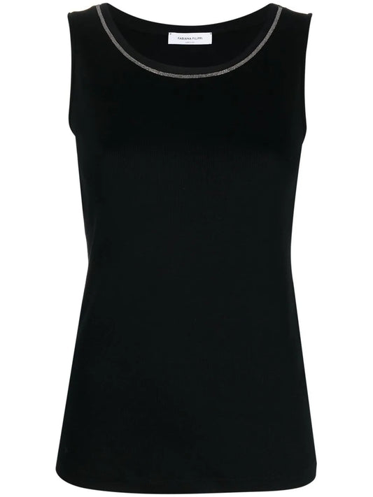 Ball-Chain Trim Tank Top