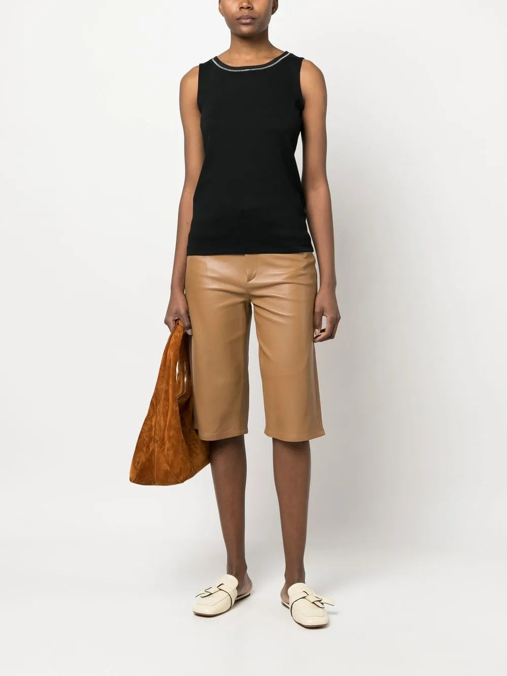 Ball-Chain Trim Tank Top