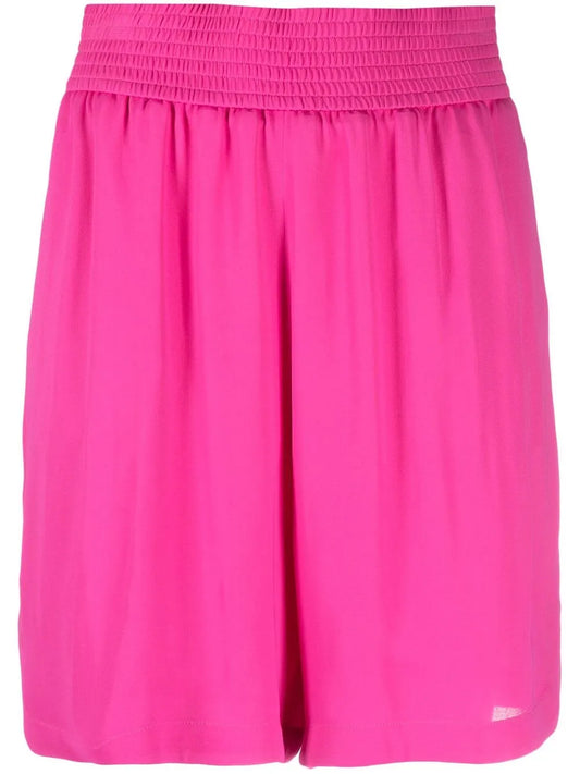 Elasticated-Waistband Detail Shorts