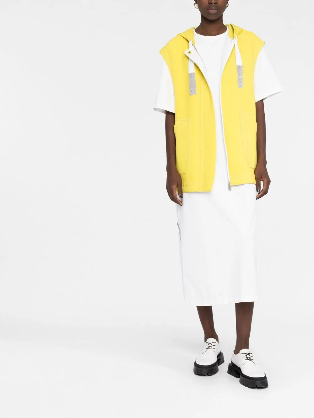 Zip-Up Hooded Vest