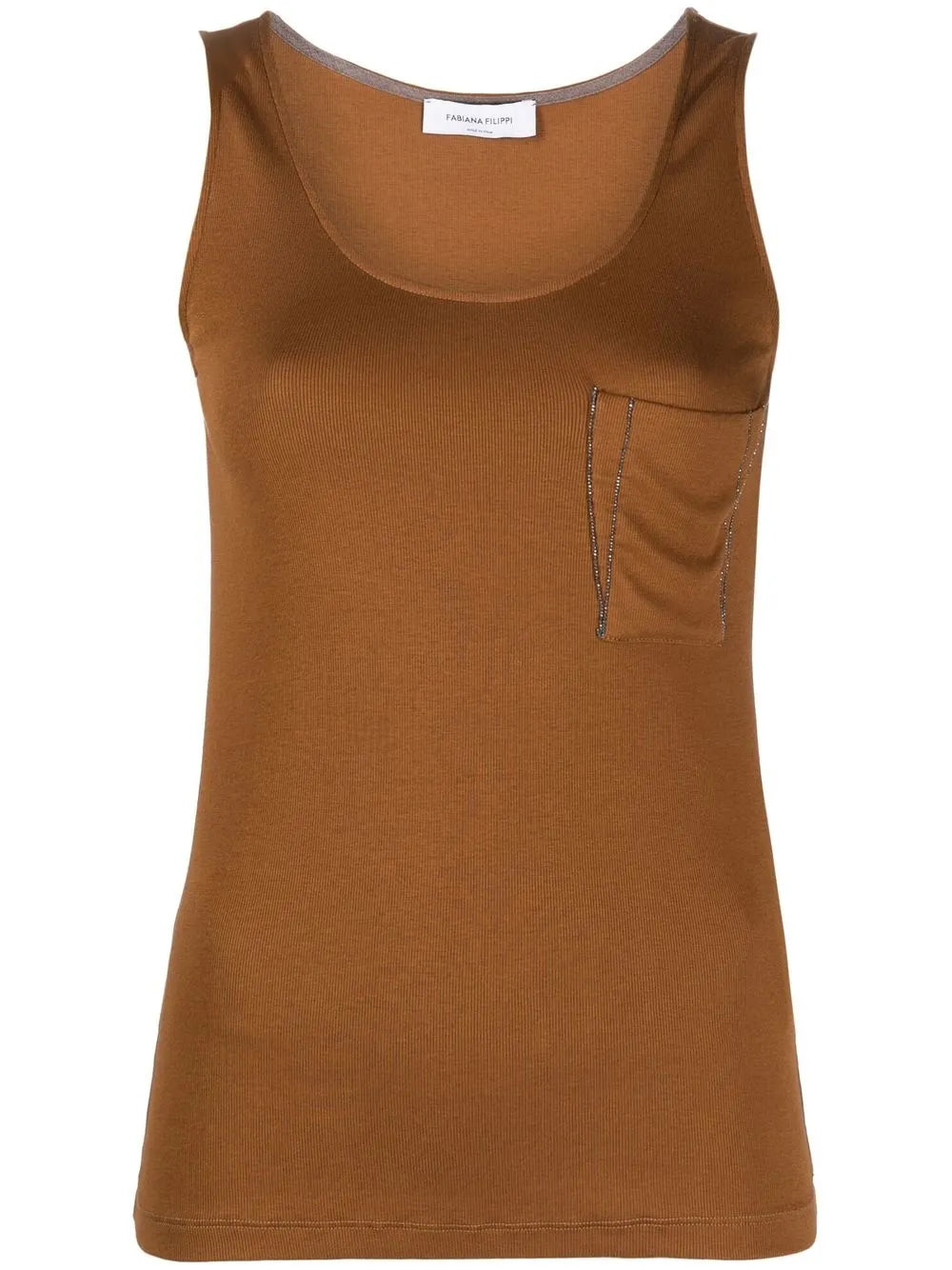 Bead-Embellished Tank Top