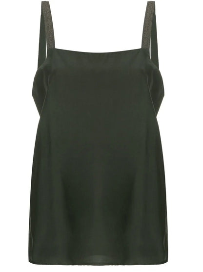 Metallic Strap Top