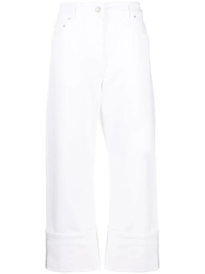 Cropped Straigh-Leg Trousers