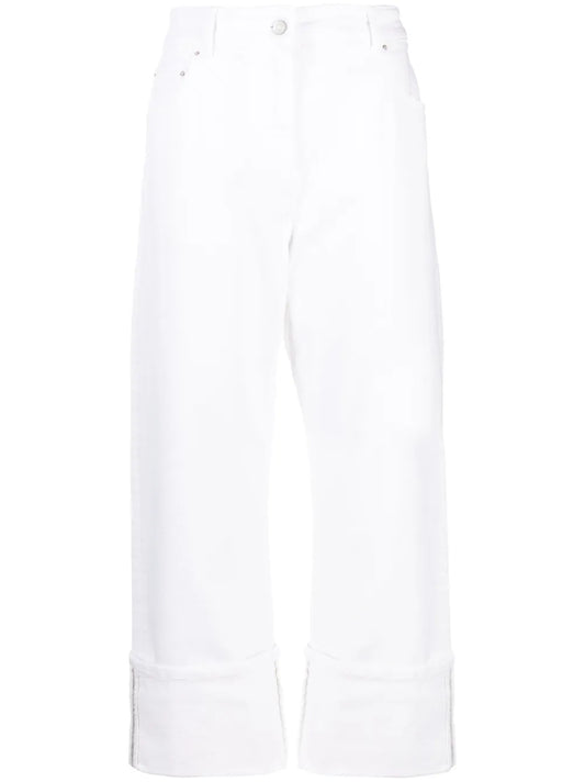 Cropped Straigh-Leg Trousers