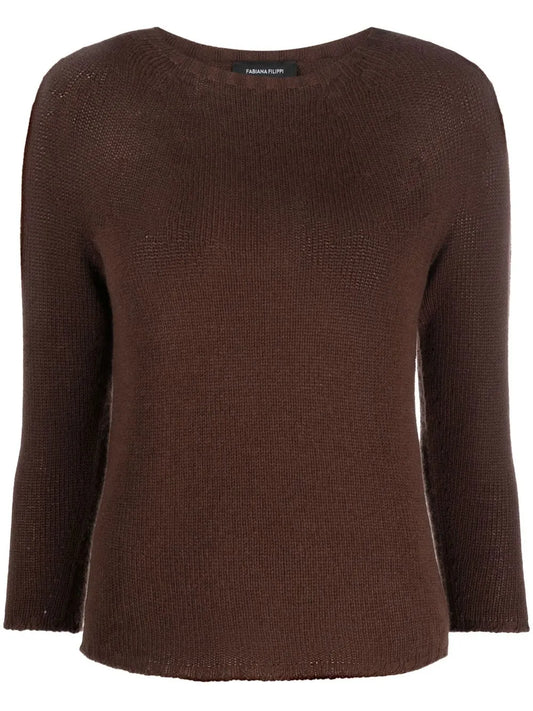Boat-Neck Cashmere Jumper