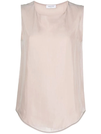 Round-Neck Sleeveless Top