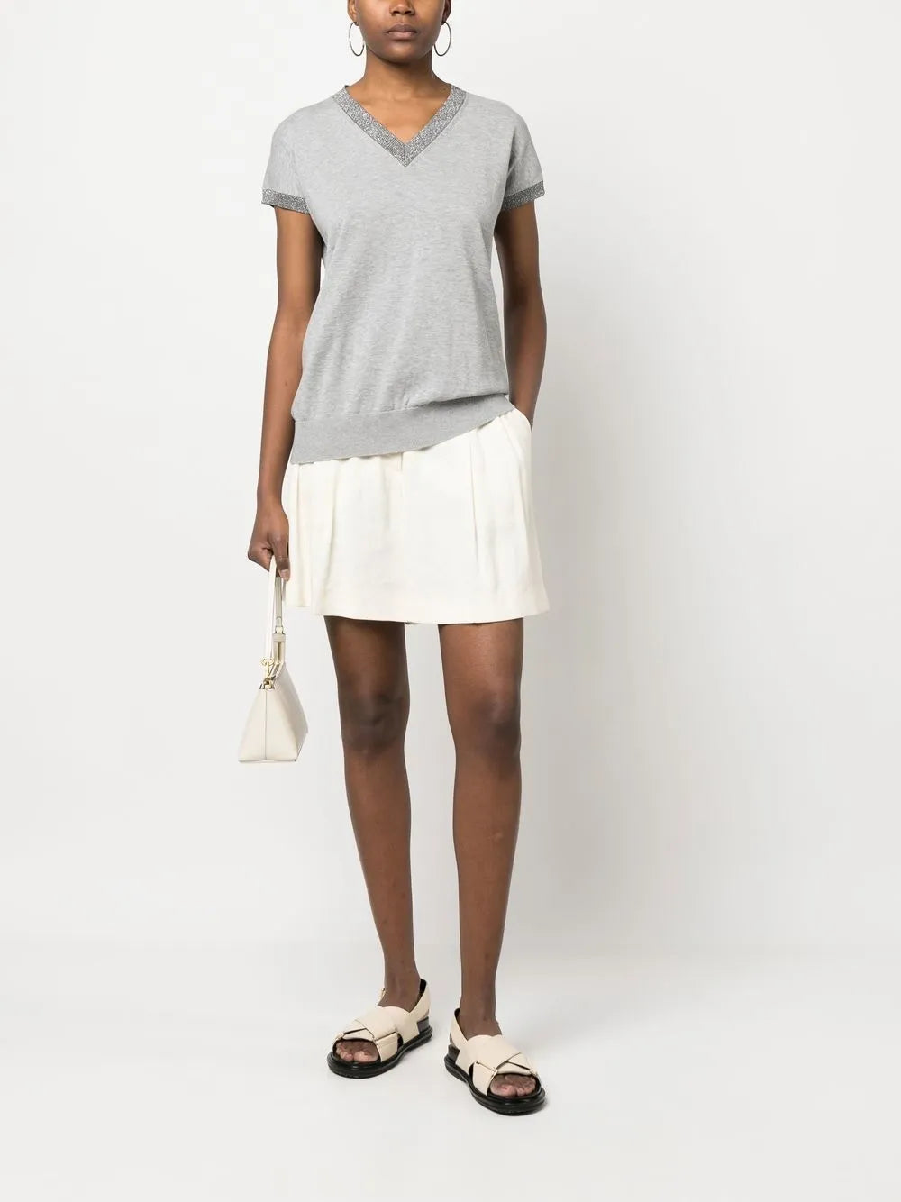 V-Neck Knitted Top
