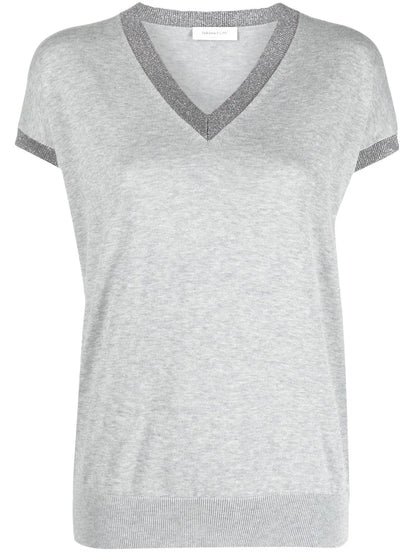 V-Neck Knitted Top