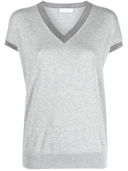 V-Neck Knitted Top