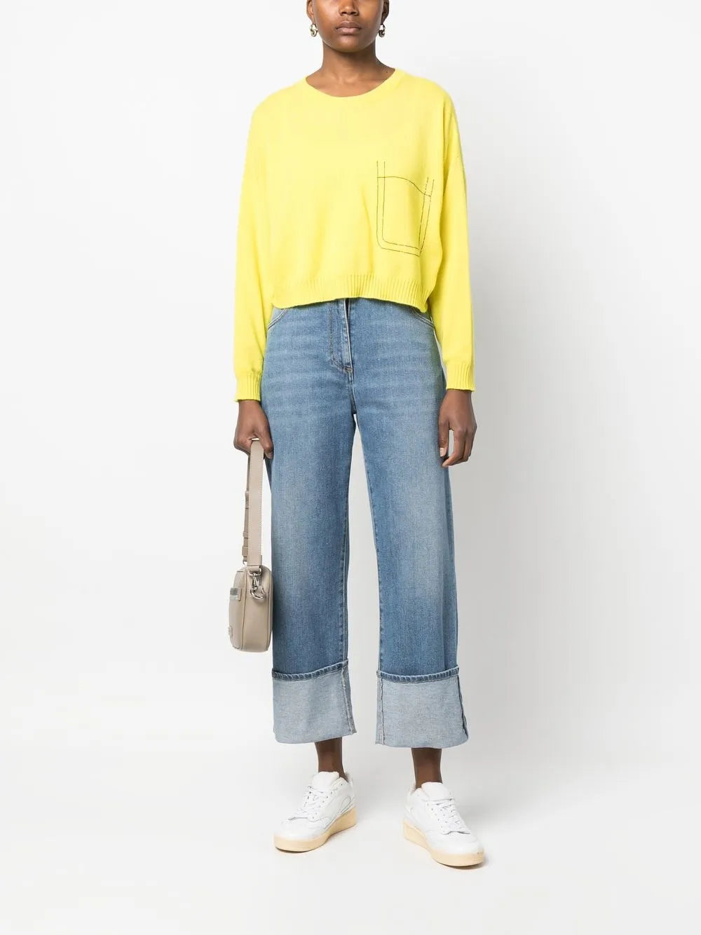 Bead-Embellished Cashmere Jumper