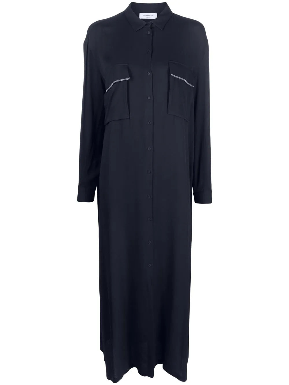 Long-Sleeved Maxi Shirtdress