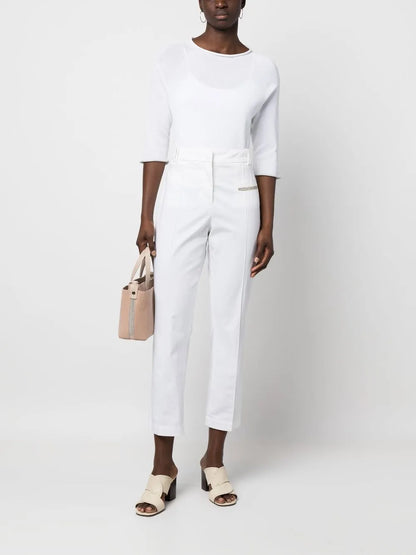 Straight-Leg Trousers