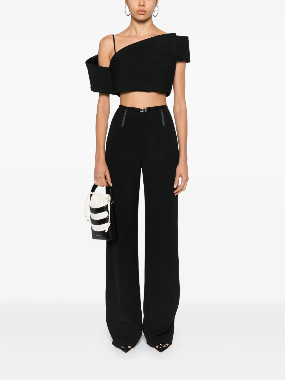 Deconstructed Asymmetric Crop Top