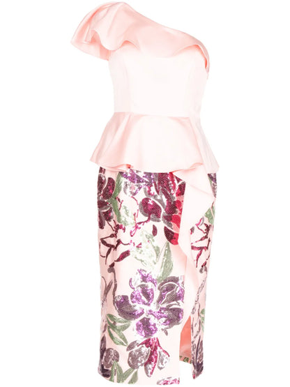 Sequin-Embellishment Dress