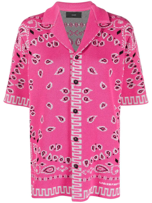 Paisley-Print Short-Sleeved Shirt