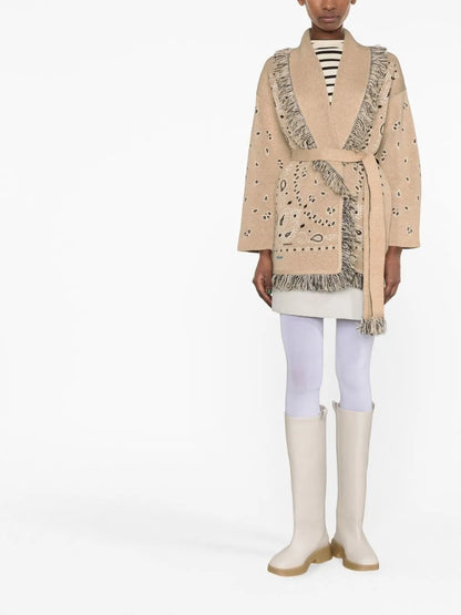 Bandana Belted Cardigan