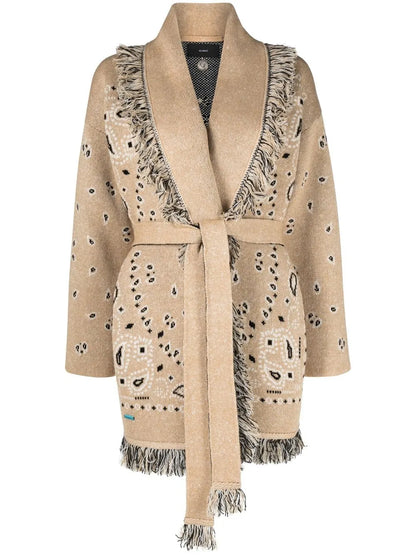 Bandana Belted Cardigan