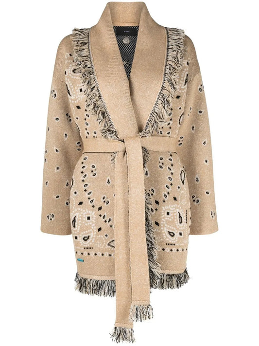 Bandana Belted Cardigan