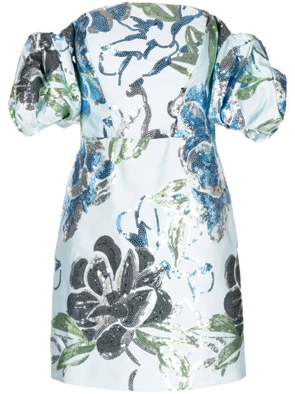 Sequin-Embellishment Dress