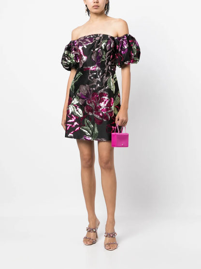 Sequin-Embellishment Dress